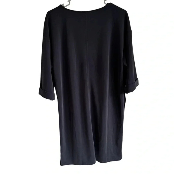 NWT Pure JJill SFTBLKBEAN Sandwashed Loose  Fit Tunic Dress With Pockets XSP - Picture 2 of 12